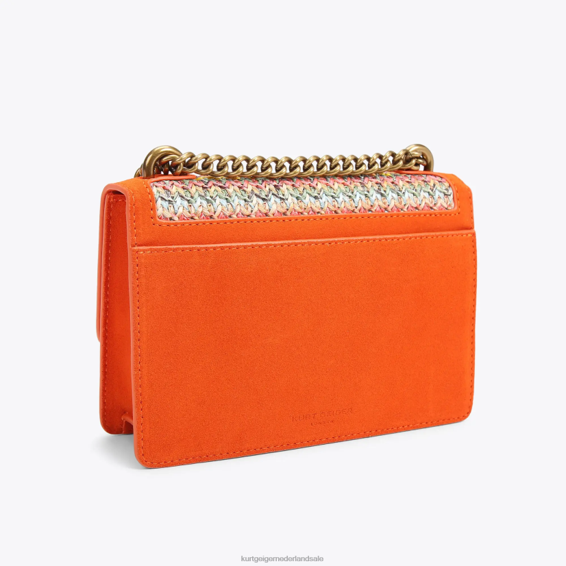 vrouwen Kurt Geiger N206R113 London Shoreditch kleine crossbody oranje | Tassen