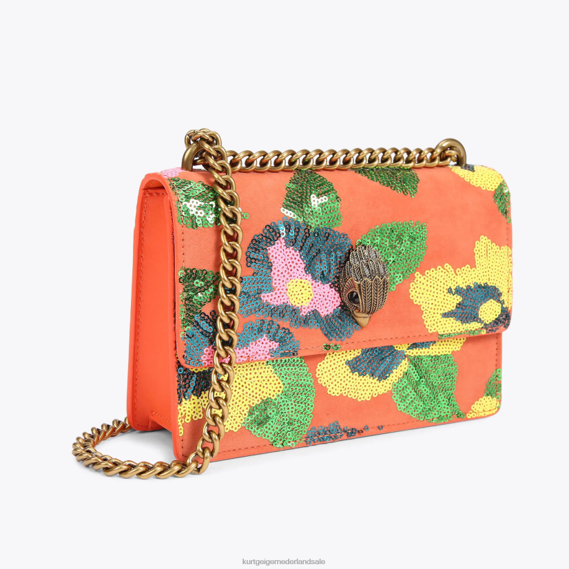 vrouwen Kurt Geiger N206R114 London Shoreditch kleine crossbody oranje | Tassen