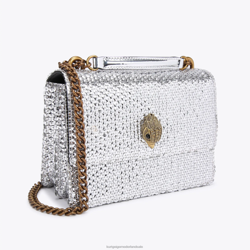 vrouwen Kurt Geiger N206R122 Londen Shoreditch crossbody zilver | Tassen