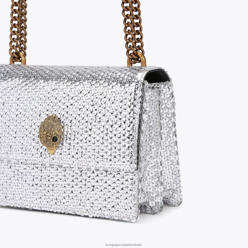 vrouwen Kurt Geiger N206R122 Londen Shoreditch crossbody zilver | Tassen