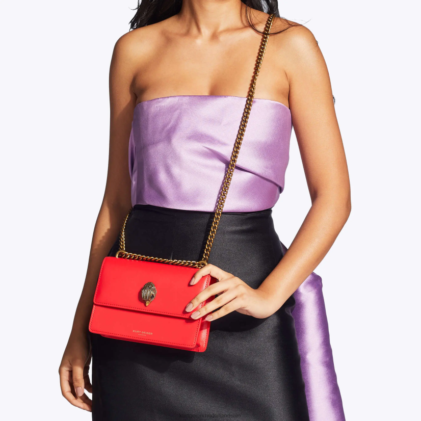 vrouwen Kurt Geiger N206R128 London Shoreditch kleine crossbody rood | Tassen