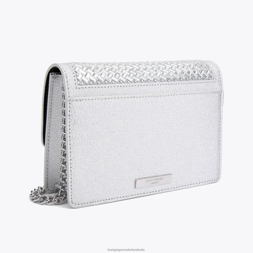 vrouwen Kurt Geiger N206R130 London Shoreditch kleine crossbody metalen combinatie | Tassen