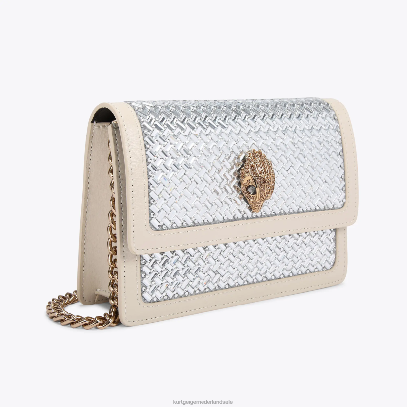 vrouwen Kurt Geiger N206R133 London Shoreditch kleine crossbody metalen combinatie | Tassen