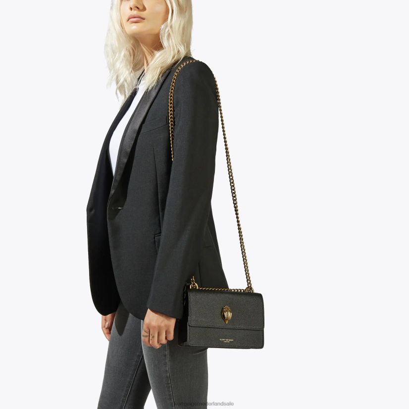 vrouwen Kurt Geiger N206R134 London Shoreditch kleine crossbody zwart | Tassen
