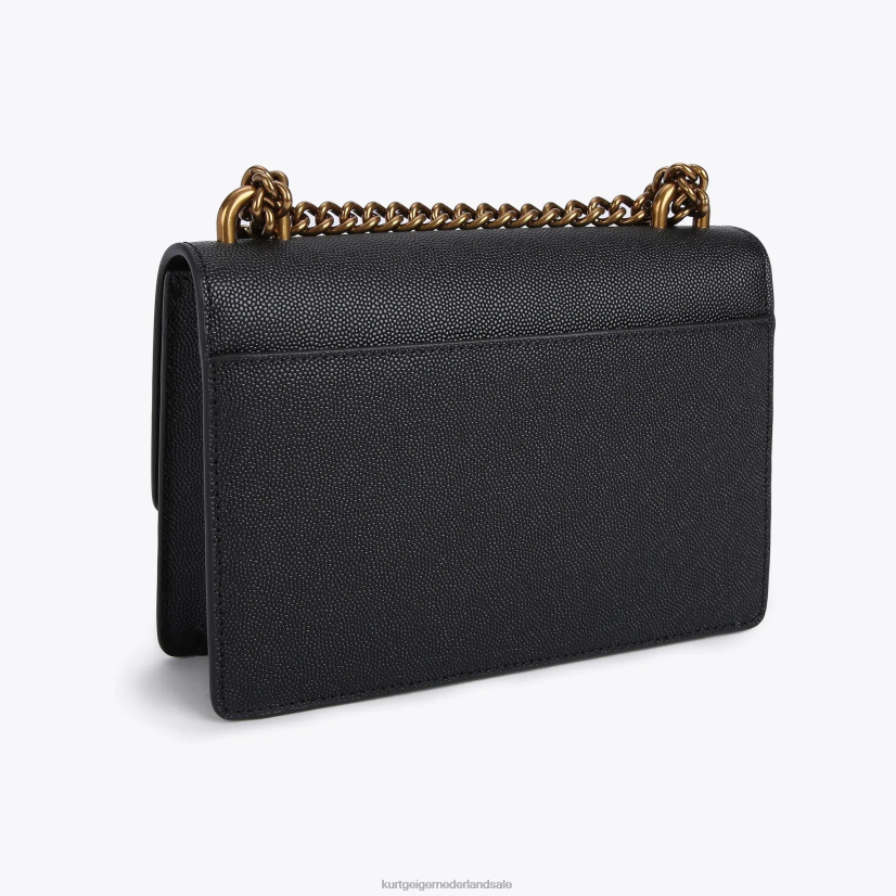 vrouwen Kurt Geiger N206R134 London Shoreditch kleine crossbody zwart | Tassen