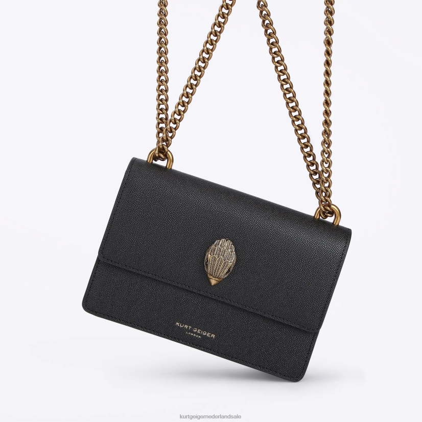 vrouwen Kurt Geiger N206R134 London Shoreditch kleine crossbody zwart | Tassen