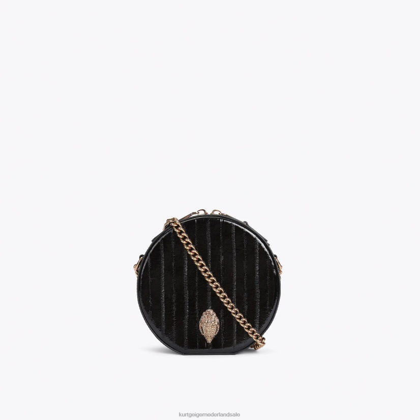 vrouwen Kurt Geiger N206R136 Londen ronde kleine shoreditch tas zwart | Tassen