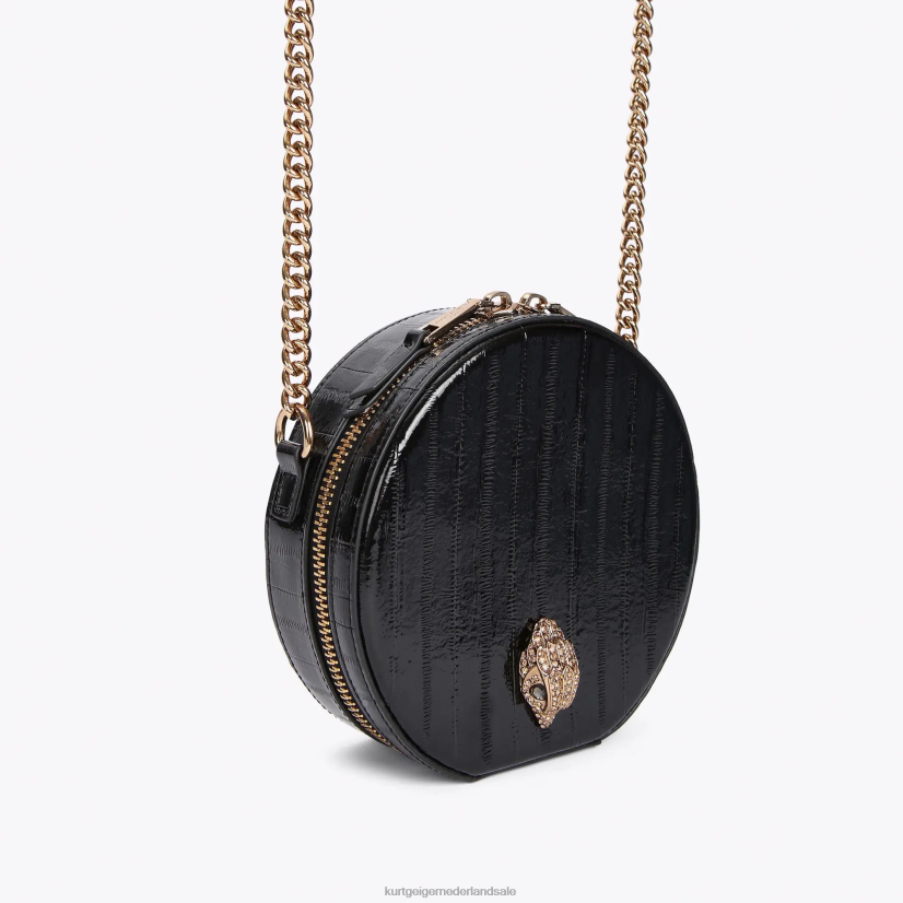 vrouwen Kurt Geiger N206R136 Londen ronde kleine shoreditch tas zwart | Tassen