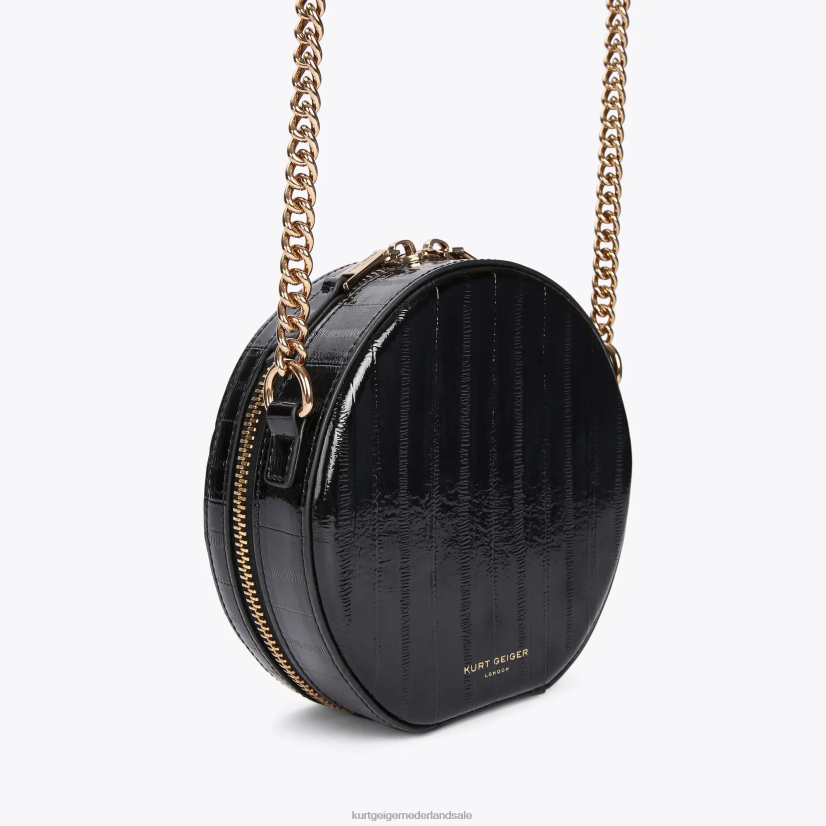 vrouwen Kurt Geiger N206R136 Londen ronde kleine shoreditch tas zwart | Tassen