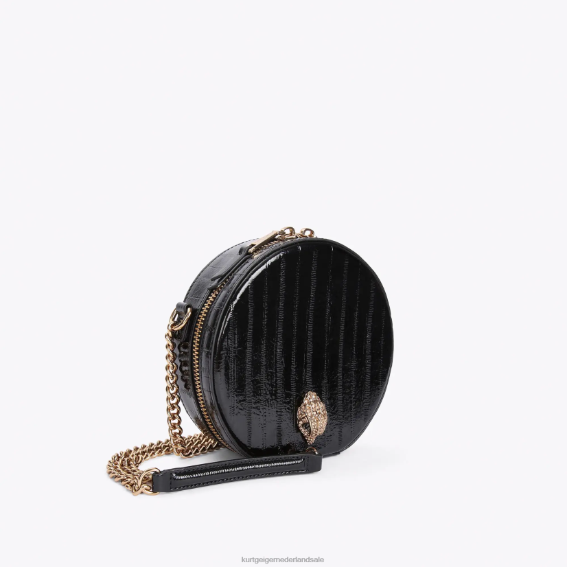 vrouwen Kurt Geiger N206R136 Londen ronde kleine shoreditch tas zwart | Tassen