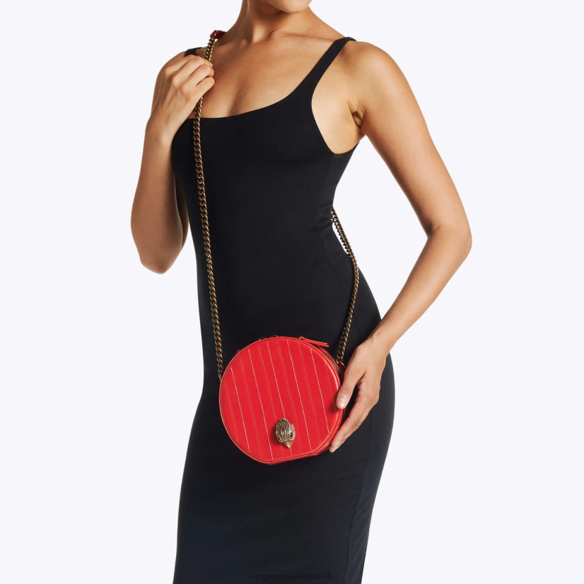 vrouwen Kurt Geiger N206R139 Londen ronde kleine shoreditch tas rood | Tassen