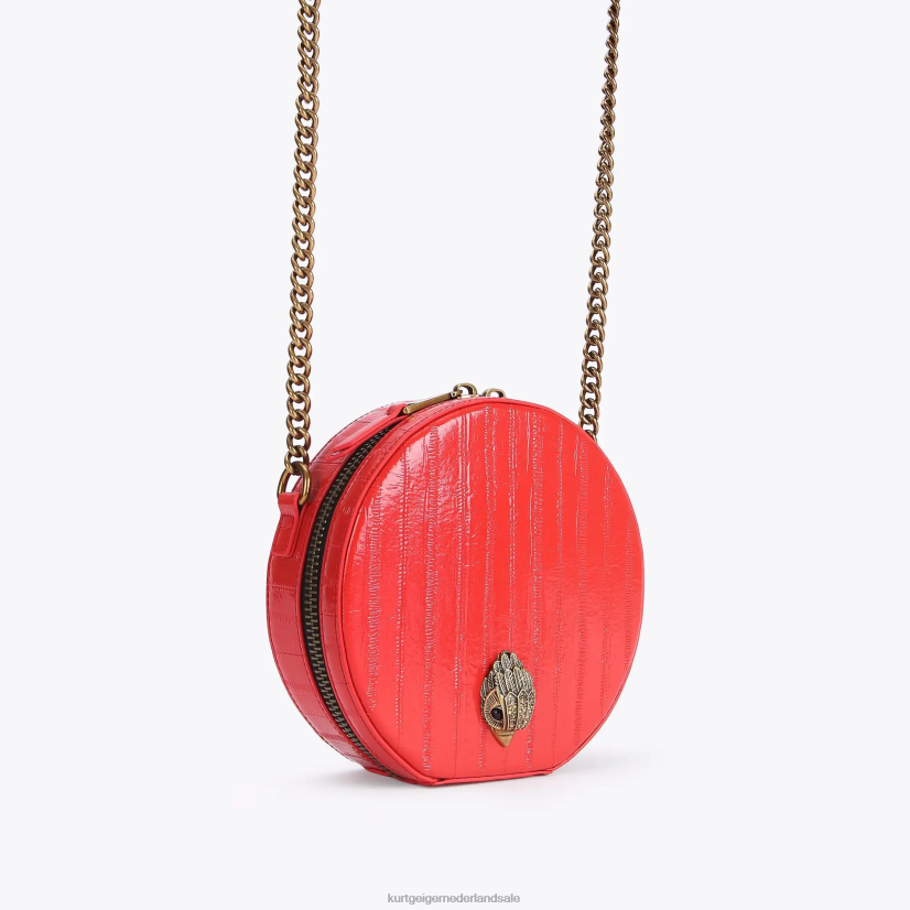 vrouwen Kurt Geiger N206R139 Londen ronde kleine shoreditch tas rood | Tassen