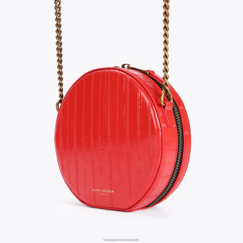 vrouwen Kurt Geiger N206R139 Londen ronde kleine shoreditch tas rood | Tassen