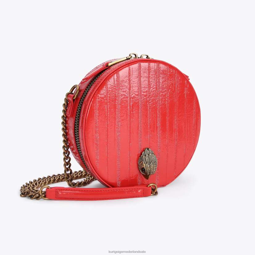 vrouwen Kurt Geiger N206R139 Londen ronde kleine shoreditch tas rood | Tassen