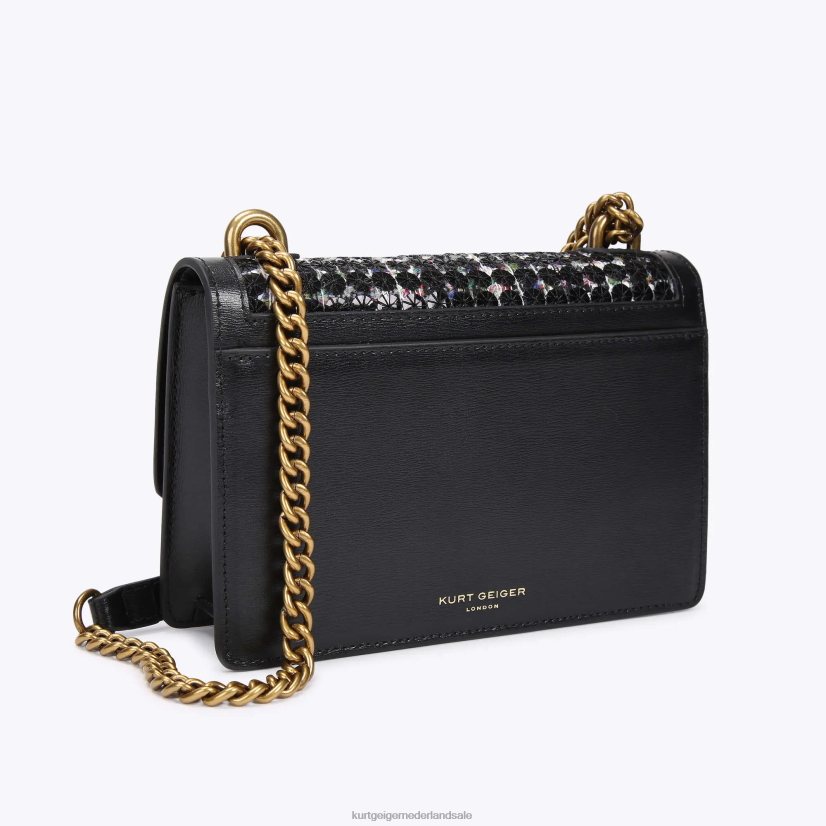 vrouwen Kurt Geiger N206R140 London Shoreditch kleine crossbody zwart | Tassen