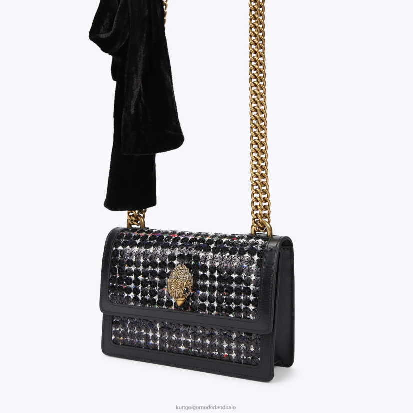 vrouwen Kurt Geiger N206R140 London Shoreditch kleine crossbody zwart | Tassen