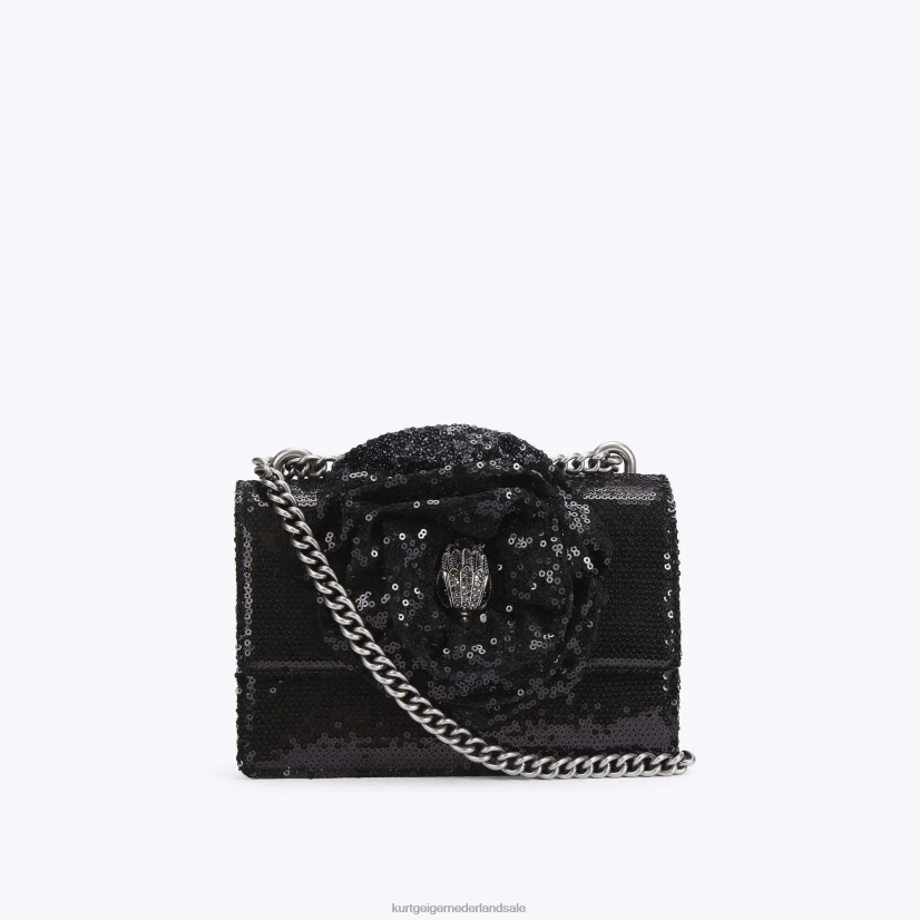 vrouwen Kurt Geiger N206R144 London Shoreditch kleine crossbody zwart | Tassen