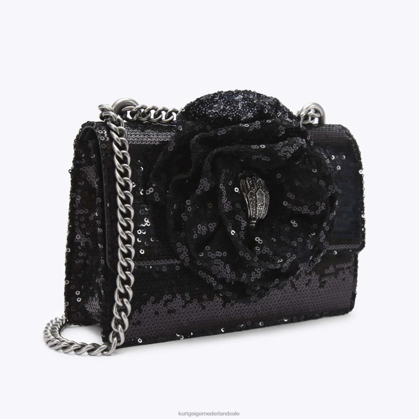 vrouwen Kurt Geiger N206R144 London Shoreditch kleine crossbody zwart | Tassen