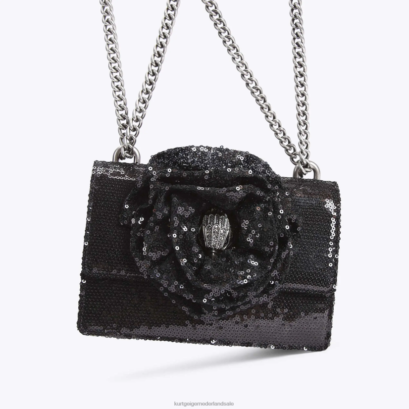 vrouwen Kurt Geiger N206R144 London Shoreditch kleine crossbody zwart | Tassen