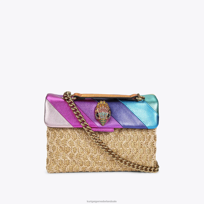 vrouwen Kurt Geiger N206R16 Londense Kensington tas van raffia meerdere/andere | Tassen