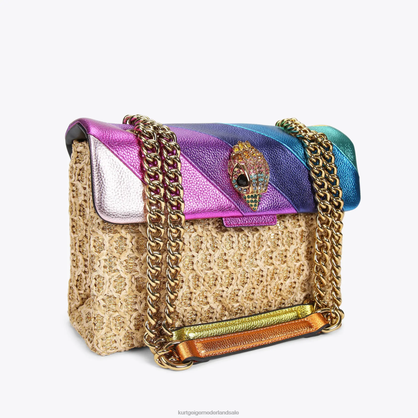 vrouwen Kurt Geiger N206R16 Londense Kensington tas van raffia meerdere/andere | Tassen