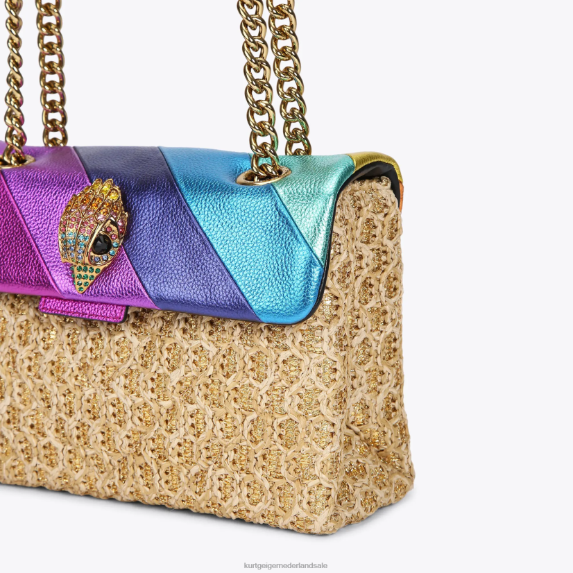 vrouwen Kurt Geiger N206R16 Londense Kensington tas van raffia meerdere/andere | Tassen