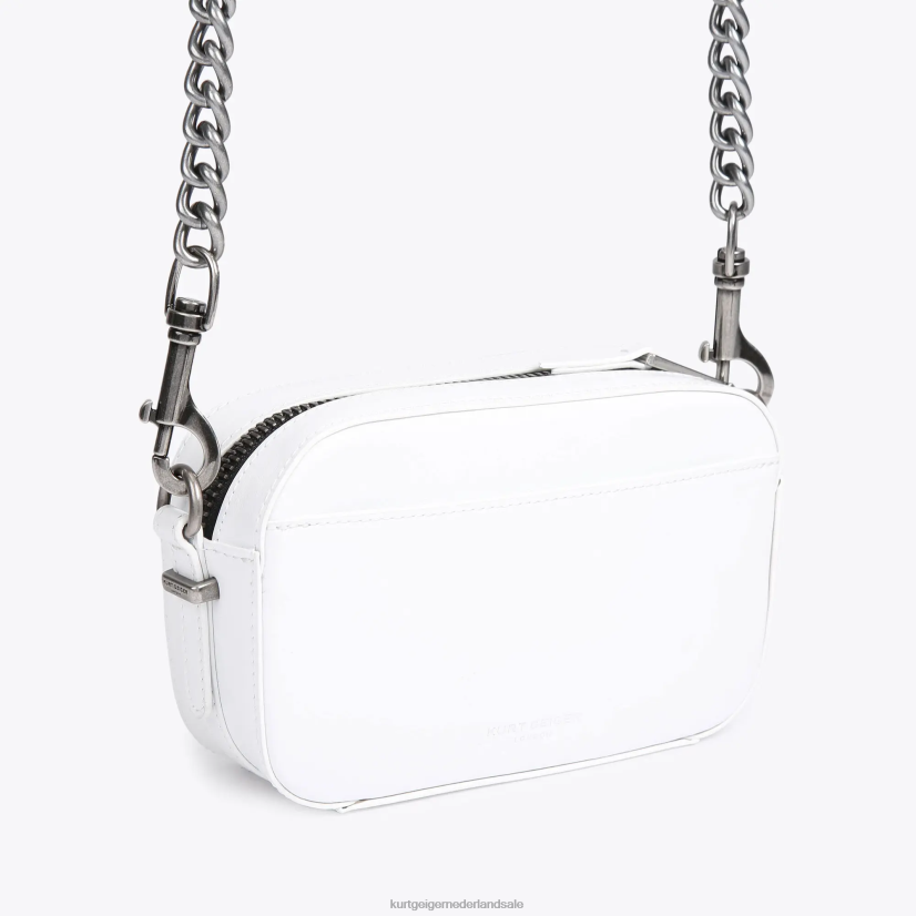 vrouwen Kurt Geiger N206R213 London kleine cameratas vlinder witte kam | Tassen