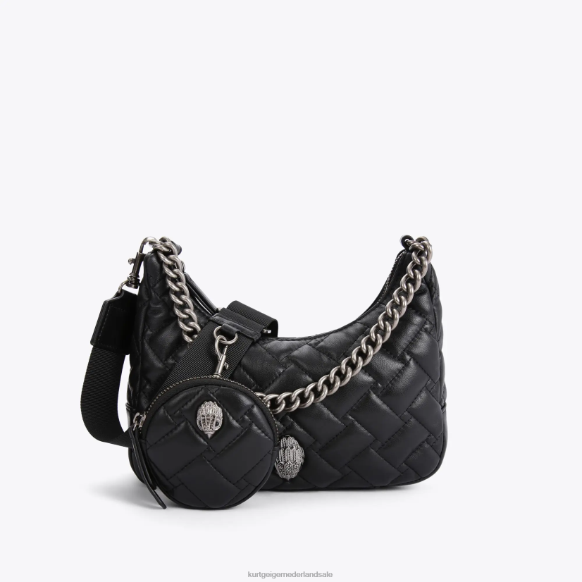 vrouwen Kurt Geiger N206R278 Londen leren multi-crossbody zwarte combinatie | Tassen