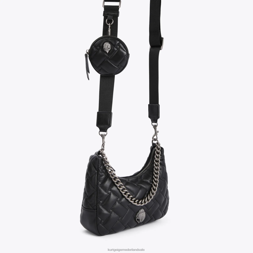 vrouwen Kurt Geiger N206R278 Londen leren multi-crossbody zwarte combinatie | Tassen