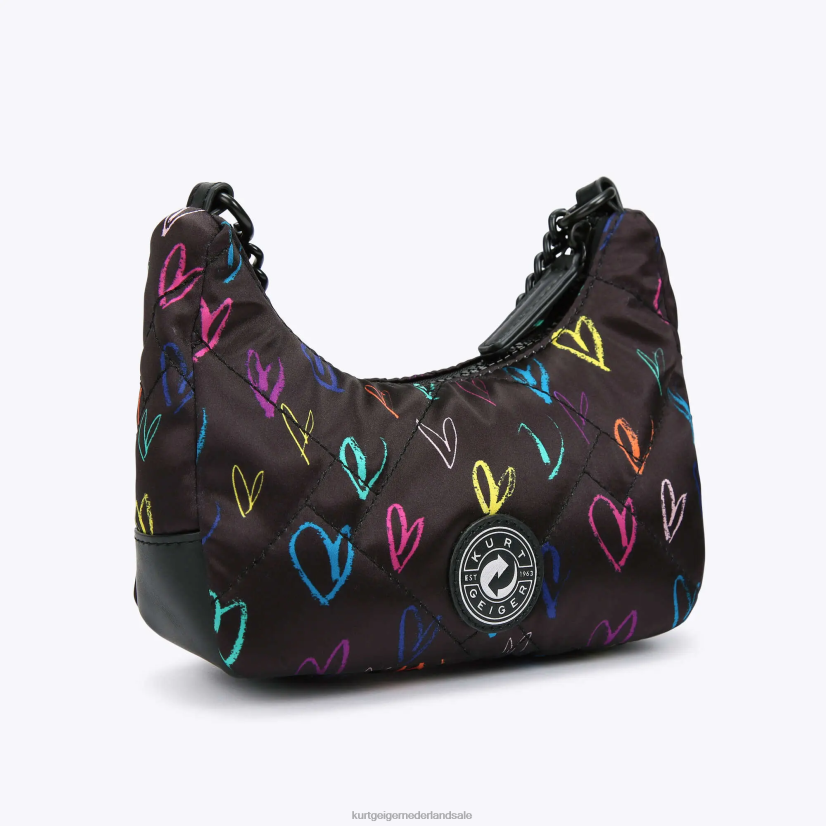 vrouwen Kurt Geiger N206R279 London gerecyclede kleine multi-crossbody zwart anders | Tassen