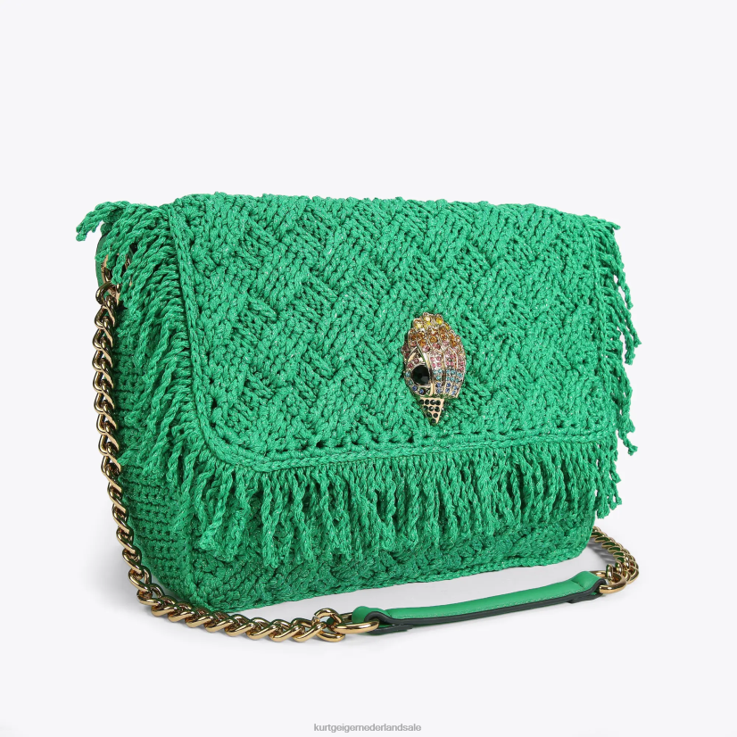 vrouwen Kurt Geiger N206R45 Londen gehaakte pony Kensington groente | Tassen