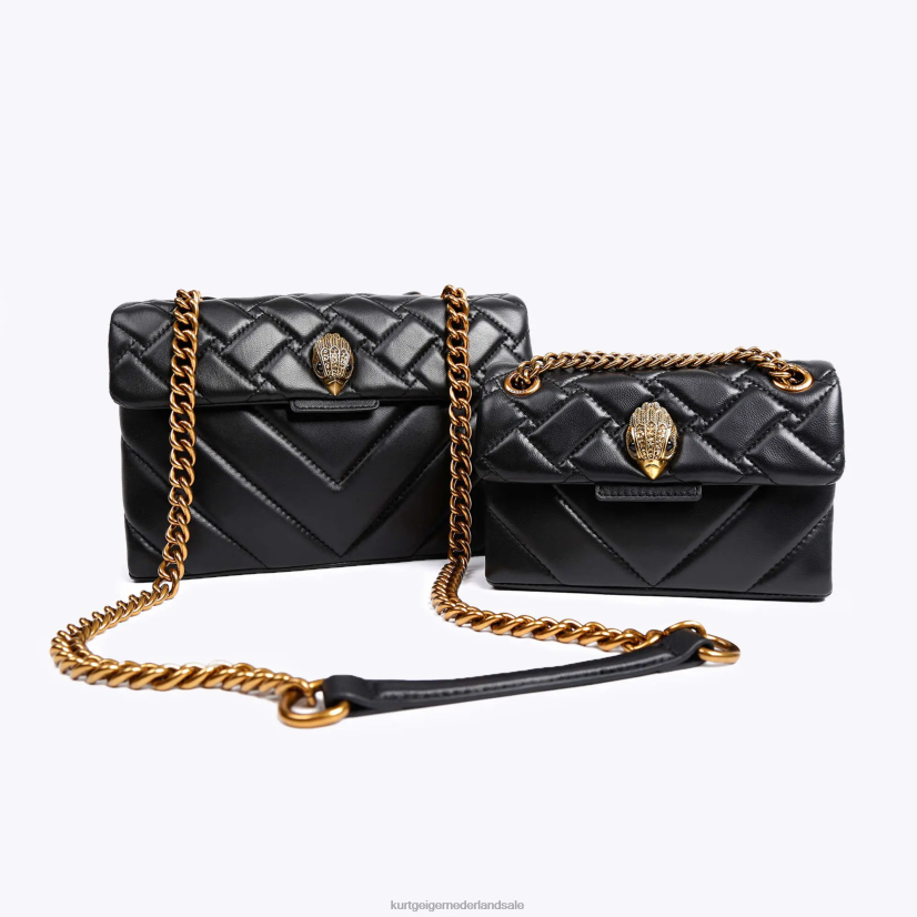 vrouwen Kurt Geiger N206R46 Londen leren Kensington zwart | Tassen