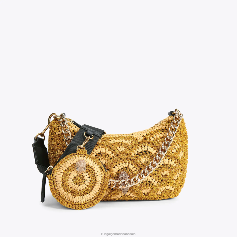 vrouwen Kurt Geiger N206R471 Londen gehaakte multi-crossbody goud | Tassen