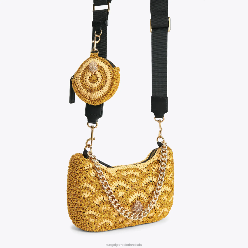 vrouwen Kurt Geiger N206R471 Londen gehaakte multi-crossbody goud | Tassen