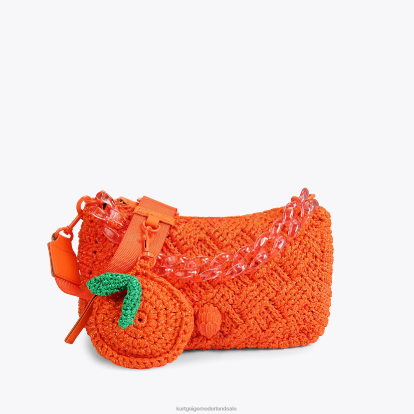 vrouwen Kurt Geiger N206R472 Londen gehaakte multi-crossbody oranje | Tassen