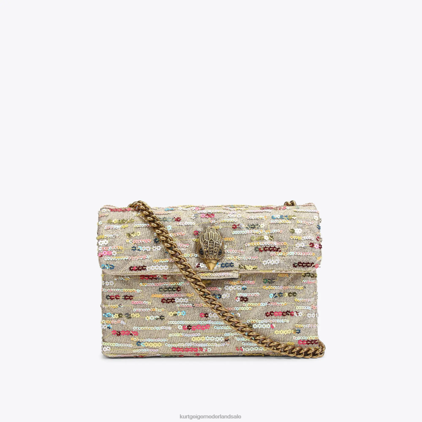 vrouwen Kurt Geiger N206R52 Londen lurex medium kensington gouden combinatie | Tassen