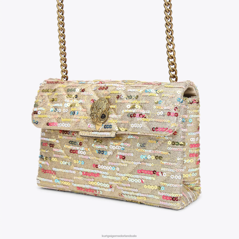 vrouwen Kurt Geiger N206R52 Londen lurex medium kensington gouden combinatie | Tassen