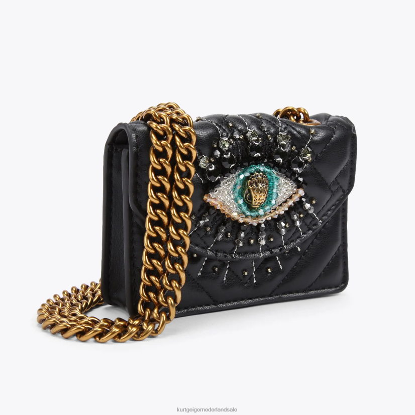 vrouwen Kurt Geiger N206R53 Londen micro kensington oog zwart | Tassen