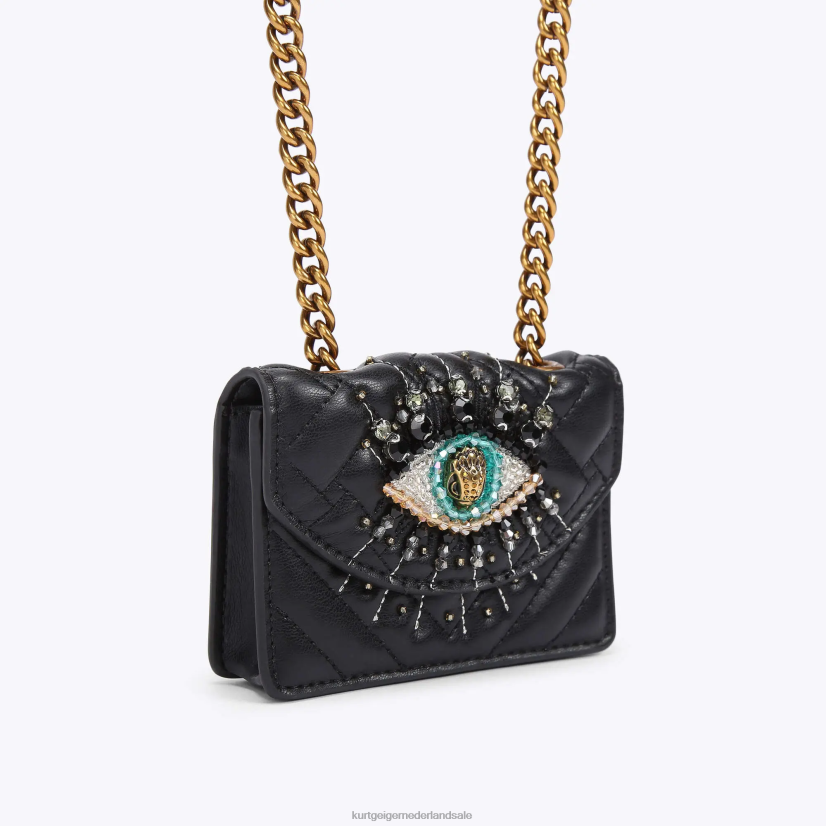 vrouwen Kurt Geiger N206R53 Londen micro kensington oog zwart | Tassen