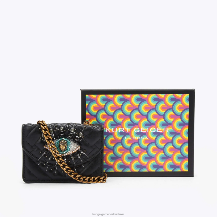 vrouwen Kurt Geiger N206R53 Londen micro kensington oog zwart | Tassen
