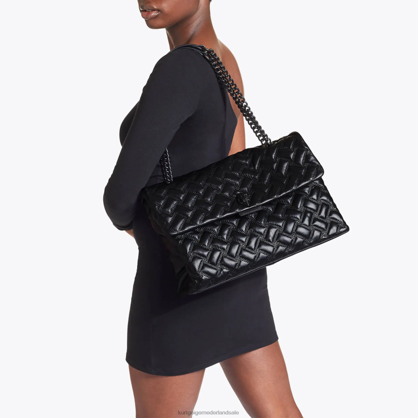 vrouwen Kurt Geiger N206R65 Londen XXL kensington drench zwart | Tassen