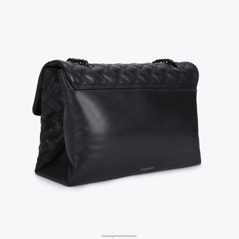 vrouwen Kurt Geiger N206R65 Londen XXL kensington drench zwart | Tassen