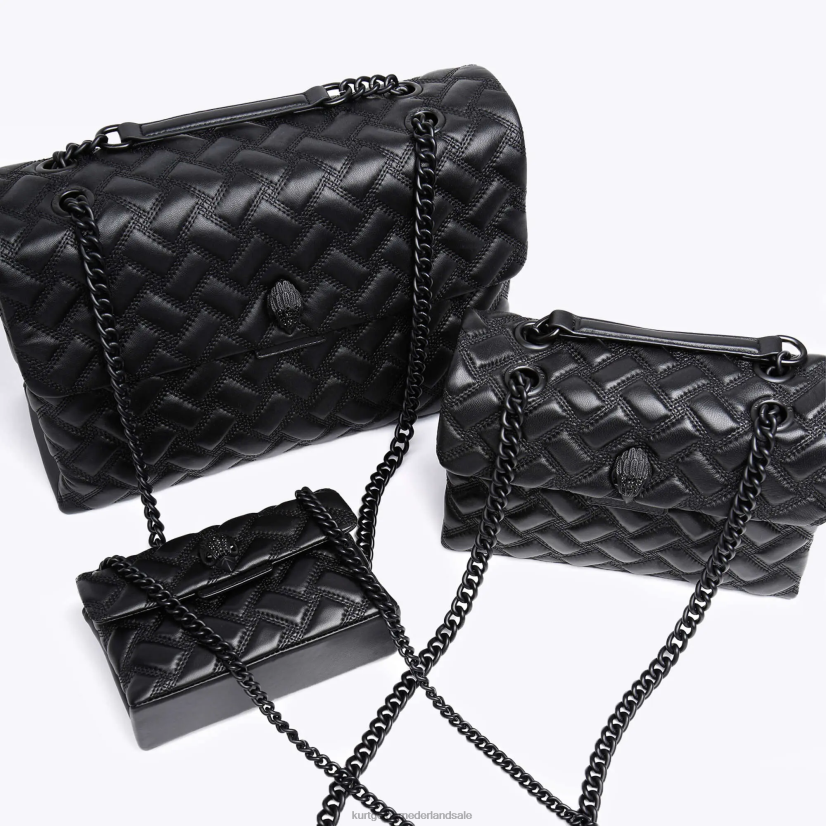 vrouwen Kurt Geiger N206R65 Londen XXL kensington drench zwart | Tassen