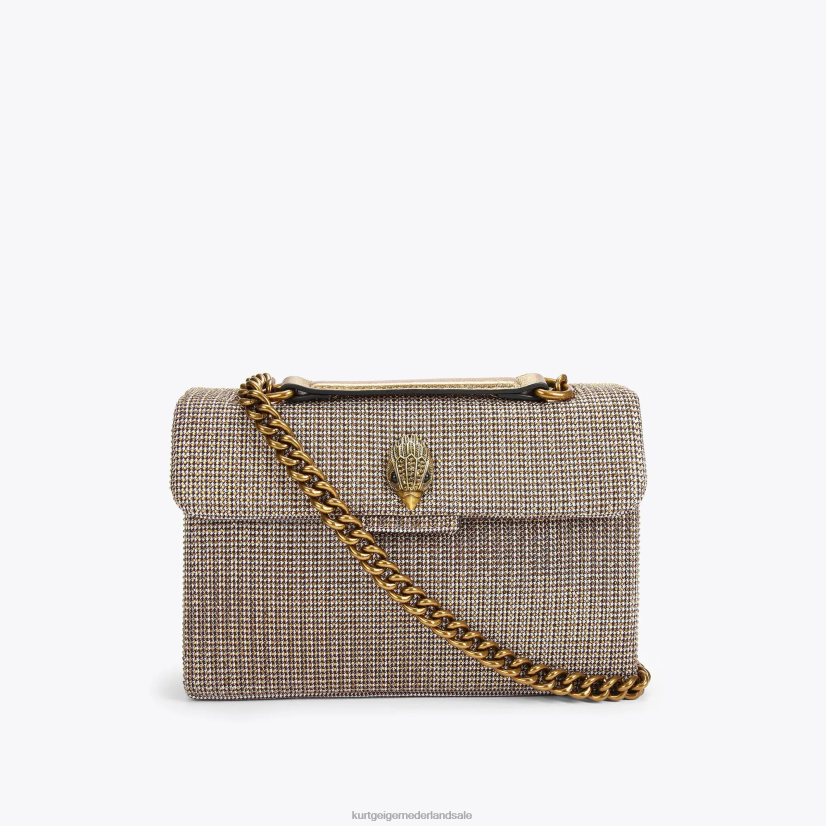 vrouwen Kurt Geiger N206R67 Kensington tas van Londense stof beige | Tassen