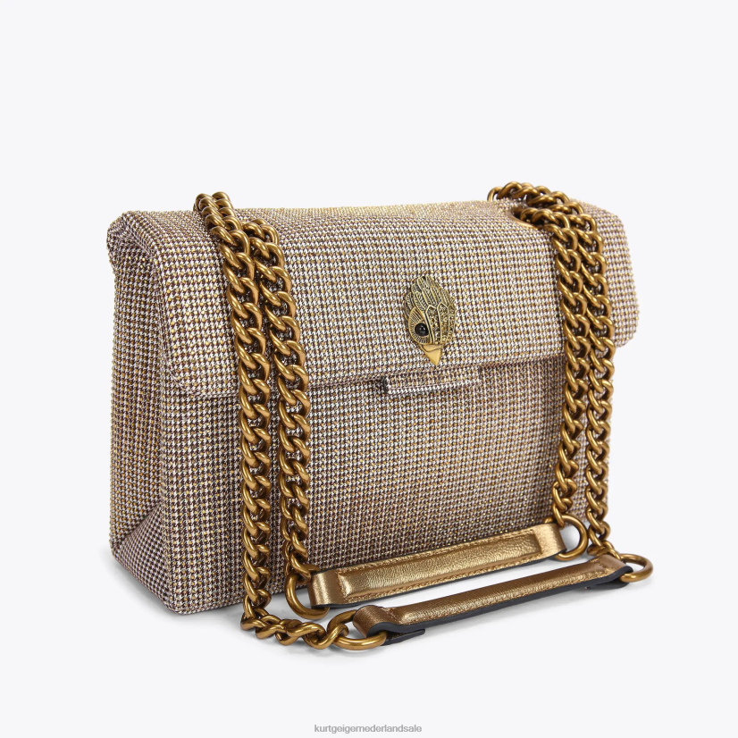 vrouwen Kurt Geiger N206R67 Kensington tas van Londense stof beige | Tassen