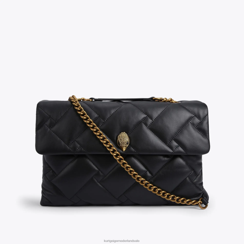 vrouwen Kurt Geiger N206R69 Londen kensington zachte xxl tas zwart | Tassen