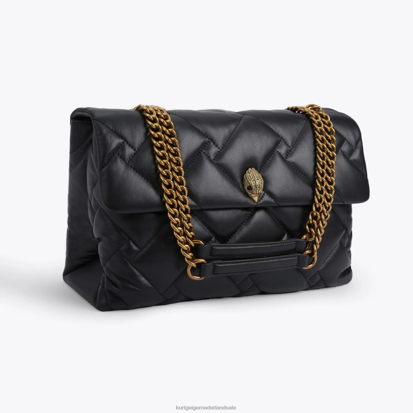 vrouwen Kurt Geiger N206R69 Londen kensington zachte xxl tas zwart | Tassen