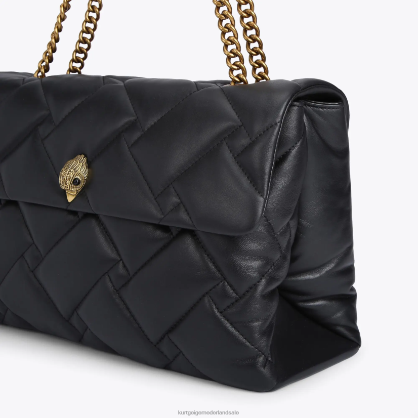 vrouwen Kurt Geiger N206R69 Londen kensington zachte xxl tas zwart | Tassen