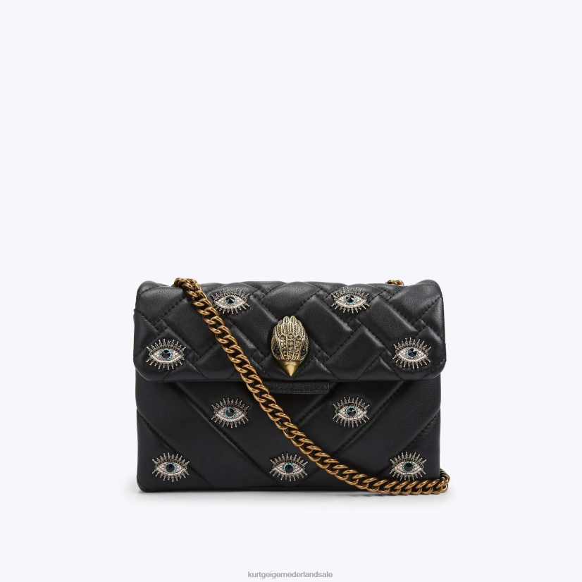vrouwen Kurt Geiger N206R80 Londen medium kensington tasoog zwarte combinatie | Tassen