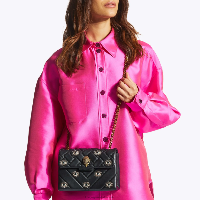 vrouwen Kurt Geiger N206R80 Londen medium kensington tasoog zwarte combinatie | Tassen
